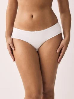 Next Short Cotton Rich Knickers 5 Pack White Clearance