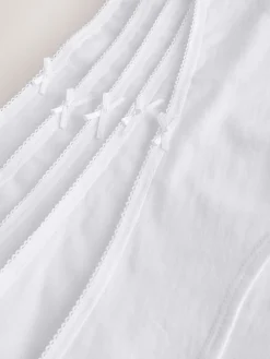 Next Short Cotton Rich Knickers 5 Pack White Clearance