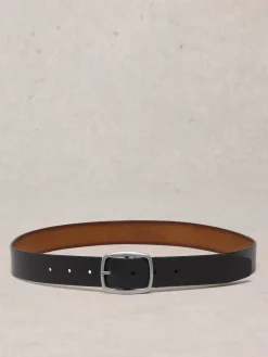 White Stuff Black Suede Reversible Leather Belt Sale