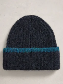 White Stuff Emma Knitted Beanie Blue Sale