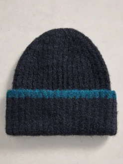 White Stuff Emma Knitted Beanie Blue Sale