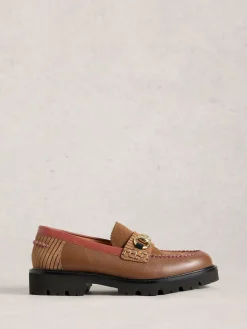 White Stuff Brown Laura Chunky Loafers Online