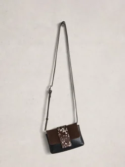 White Stuff Tabby Mini Landscape Bag Brown Clearance