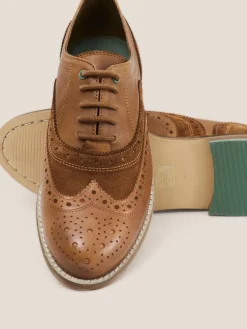 White Stuff Thistle Lace Up Brogues Brown Clearance