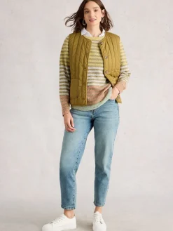 White Stuff Light Yellow Talia Nep Jumper Online