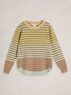 White Stuff Light Yellow Talia Nep Jumper Online