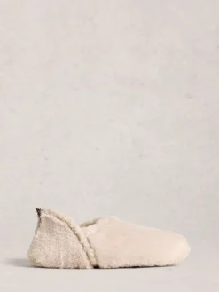 White Stuff Reya Closed Back Slippers Natural Hot