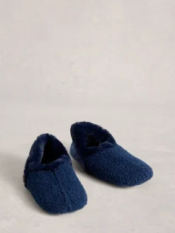 White Stuff Reya Closed Back Slippers Navy Hot
