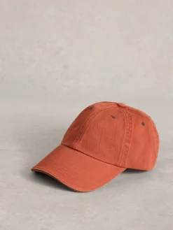 White Stuff 100% Cotton Baseball Cap Orange Hot