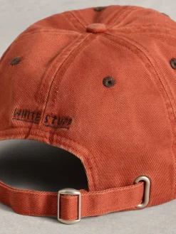 White Stuff 100% Cotton Baseball Cap Orange Hot