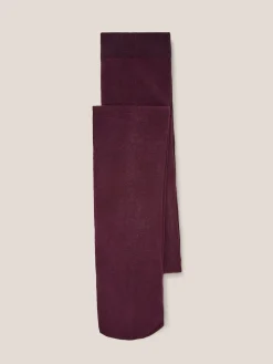 White Stuff Purple Patty Plain Tights New