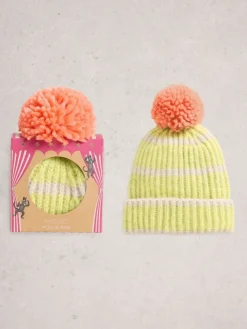 White Stuff Pom in a Box Hats Red Discount