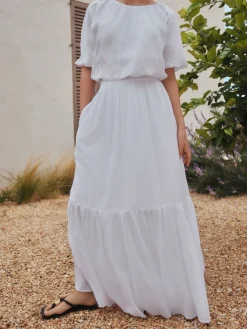 Next White Summer Maxi Skirt Best