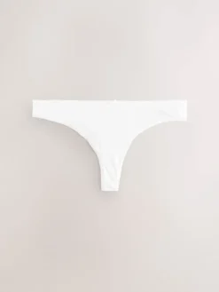 Next Thong Cotton Rich Knickers 7 Pack White Sale