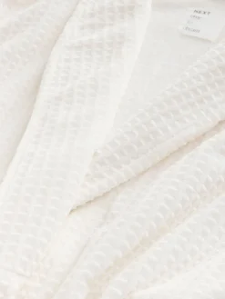 Next Waffle Cosy Robe White Clearance
