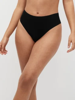 Next White/Black/Grey High Rise High Leg Cotton Lace Knickers 4 Pack Sale