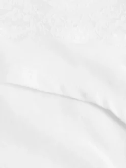 Next White/Black/Grey Short Cotton Lace Knickers 4 Pack Online