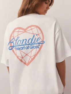 Next White/Blue Stripe Blondie Short Sleeve Pyjamas New