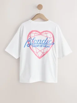 Next White/Blue Stripe Blondie Short Sleeve Pyjamas New