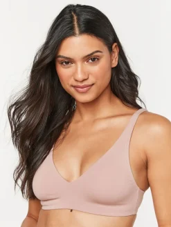 Next Non Pad Non Wire Cotton Blend Ultimate Comfort Bras 3 Pack White/Navy Blue/Pink New