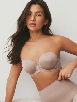 Next A-E Light Pad Strapless Multiway Bras 2 Pack White/Praline Nude Discount