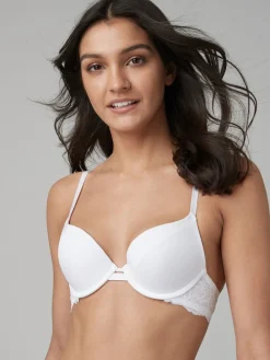 Next Push Up Pad Plunge A-E Smoothing T-Shirt Bras 2 Pack White/Praline Nude Sale