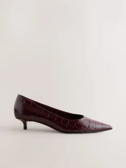 Next Forever Comfort® Leather Point Toe Heels Wine Online