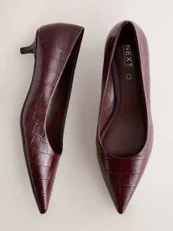 Next Forever Comfort® Leather Point Toe Heels Wine Online