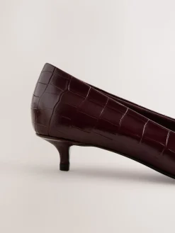 Next Forever Comfort® Leather Point Toe Heels Wine Online