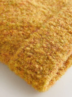 Next Yellow Boucle Knitted Beanie Hat Clearance