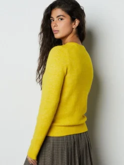 Next Yellow Hot Sauce Long Sleeve Crew Neck Jumper With Wool Best