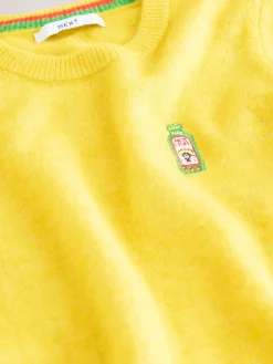 Next Yellow Hot Sauce Long Sleeve Crew Neck Jumper With Wool Best
