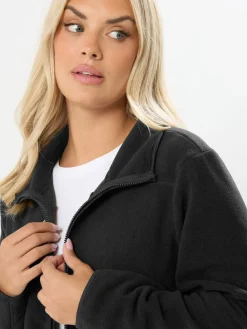 Yours Curve Black Active Fleece Outlet