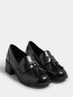Yours Curve Extra Wide Fit Extra Wide Fit Heeled Tassel Loafers Black Best