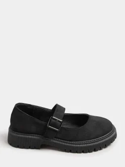 Yours Curve Black Extra Wide Fit Wide Fit Chunky Mary Jane Shoes Sale