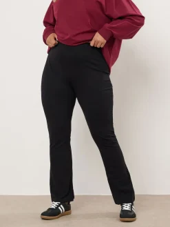 Yours Curve Flare Leggings Black Discount