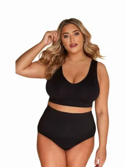 Yours Curve Black Seamless Unpadded Bra 2 Pack Best