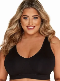 Yours Curve Black Seamless Unpadded Bra 2 Pack Best