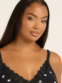 Yours Curve Soft Touch Midaxi Chemise Black Discount