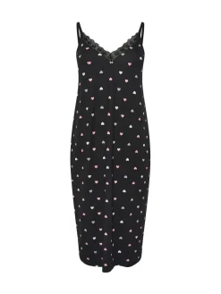 Yours Curve Soft Touch Midaxi Chemise Black Discount