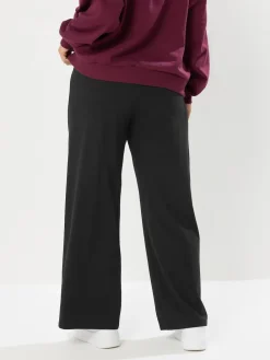 Yours Curve Wide Leg Leggings Black Hot