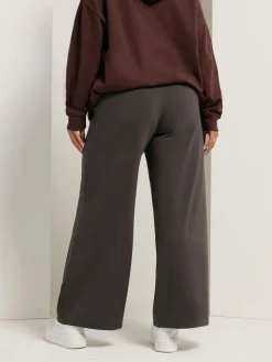 Yours Curve Wide Leg Leggings Brown Sale