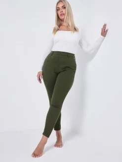Yours Curve Green Grace Jeggings