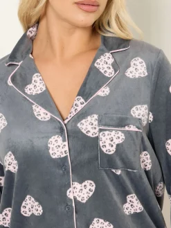 Yours Curve Grey Baby Fleece Pyjamas Set Best