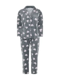 Yours Curve Grey Baby Fleece Pyjamas Set Best